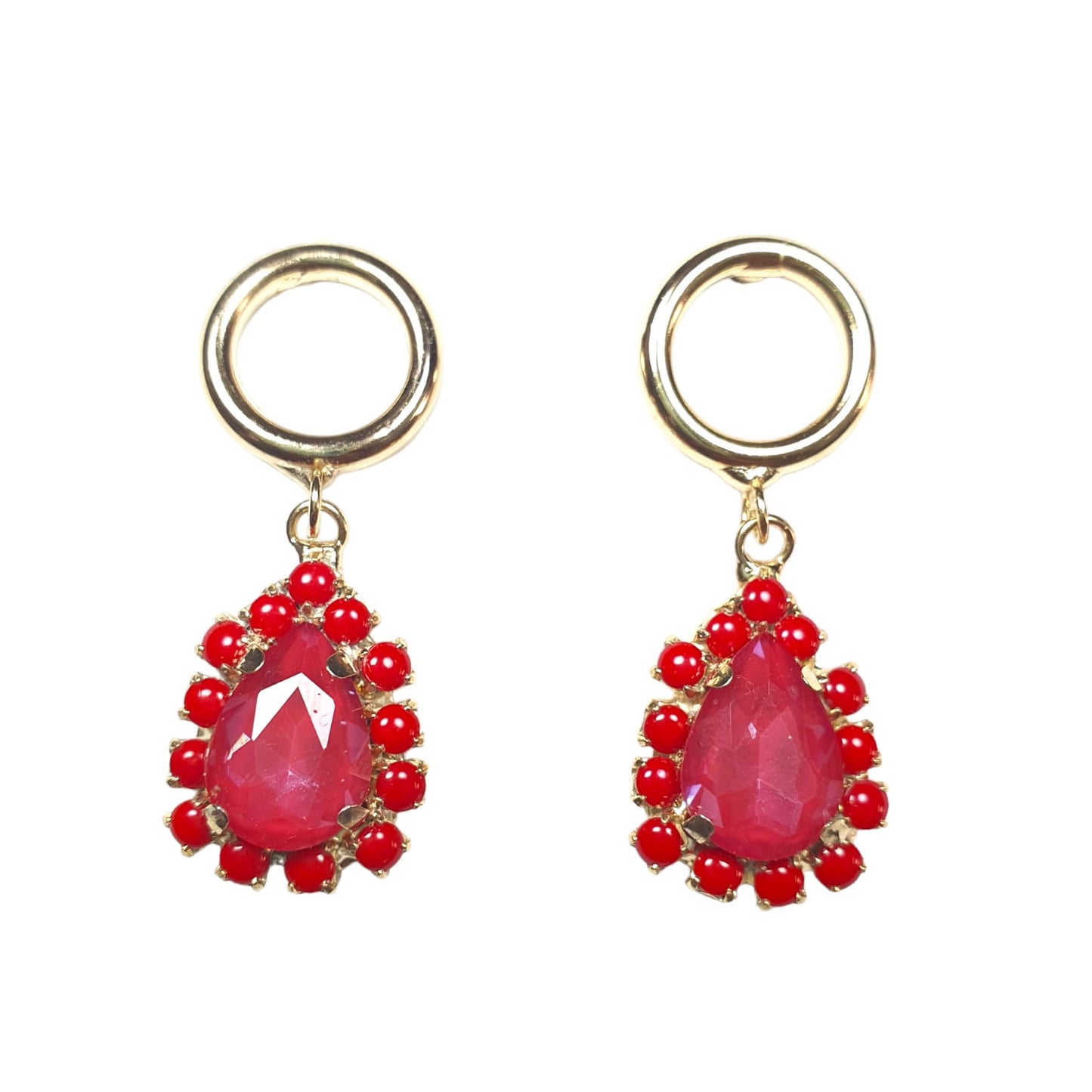 Aretes A-41-4-Rojo