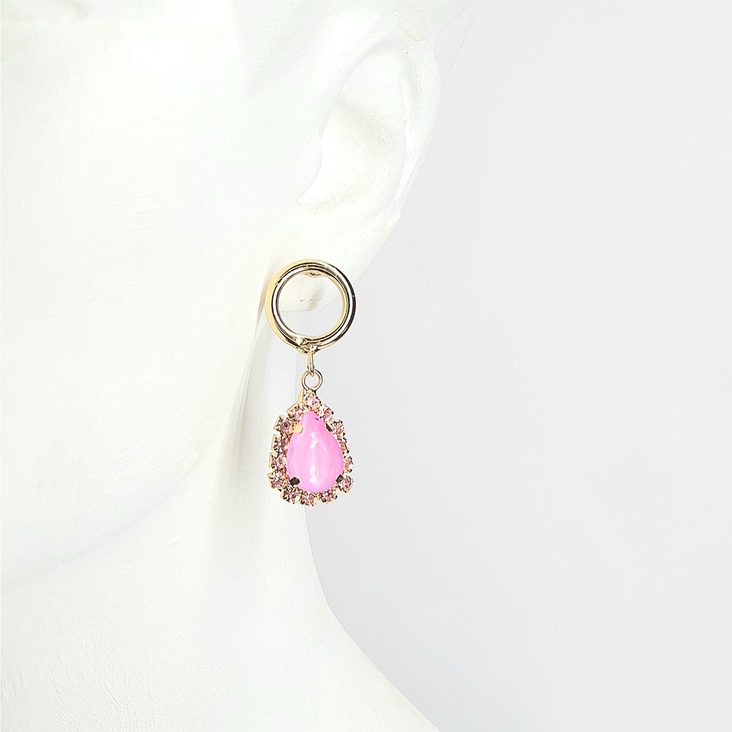 Aretes A-41-3-Rosa